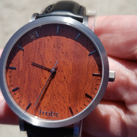 Tmbr Men's Watch with Wood-Grained Face - Picture 3 of 7